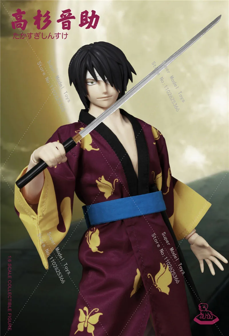 XM Series XM001 XM002 1/6 Scale Full Set Male Samurai GINTAMA Takasugi Shinsuke / Sakata Gintoki 12