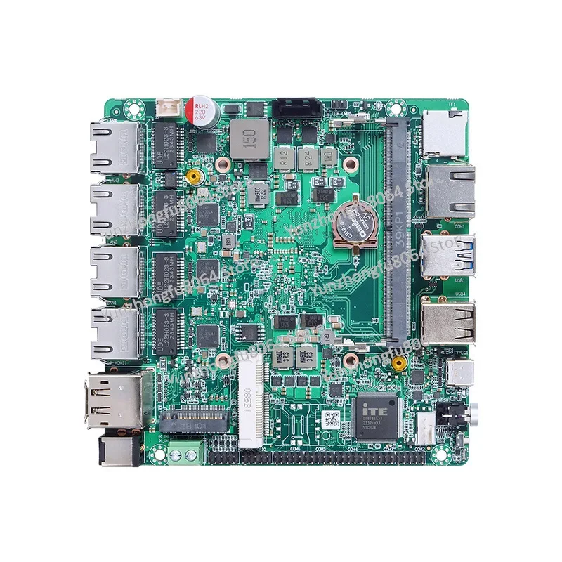 N100/N305 Industrial Control Main Board 4 Network Port Low Power Consumption, Mini Soft Routing, Network Security Machine