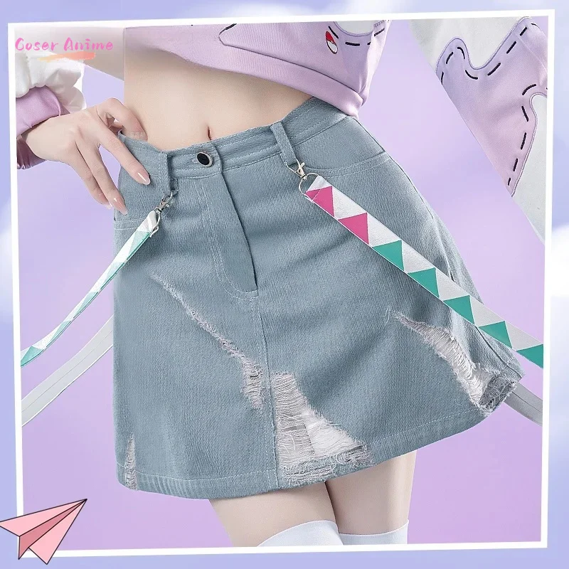 ชุดคอสเพลย์อนิเมะ M i ชุดกระโปรงสั้นสำหรับผู้หญิง ชุดฮาโลวีน