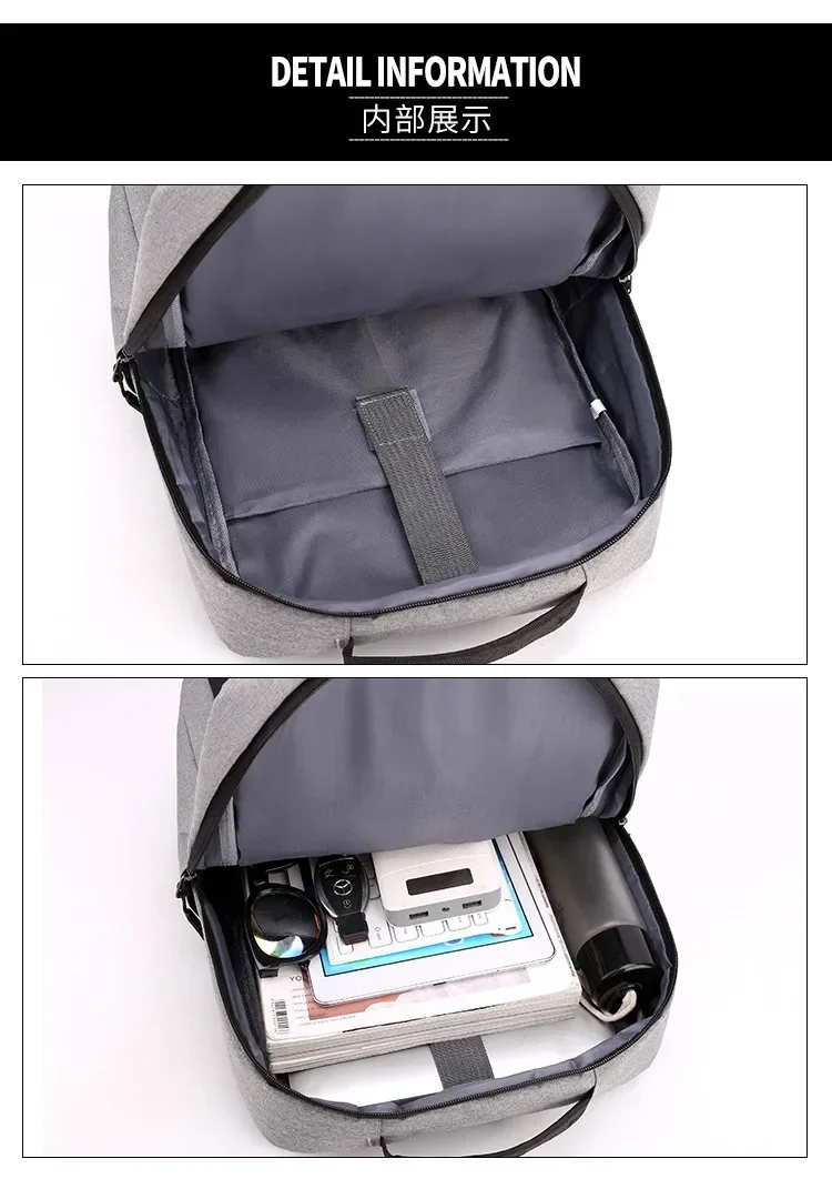 USB Rechargeable New Business Gift Multifunctional Computer Backpack Waterproof and Anti-theft Large Capacity Student Backpack