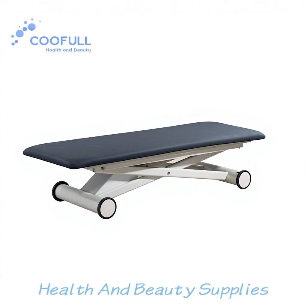 Coofull Portable Electric Spa Massage Table High-Density Sponge Aluminum Frame Modern Design for Salon Facial Treatment Beauty
