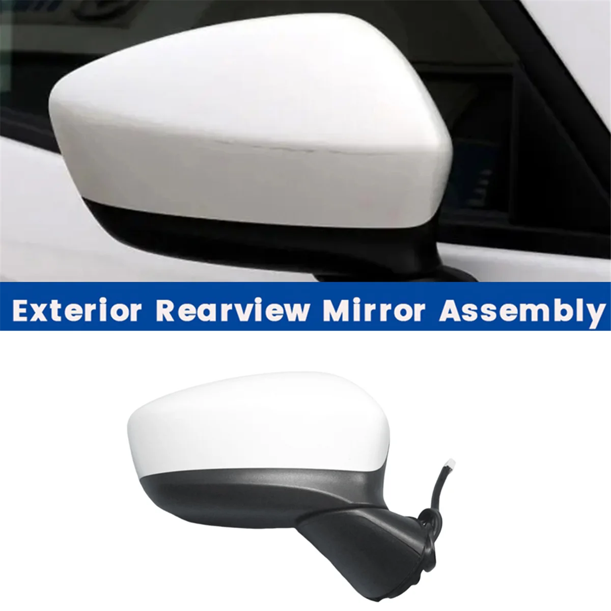 Right Exterior Rearview Mirror Assembly for Mazda CX5 CX-5 2012-2015 Power Folding Heater Door Mirror 8 Pin Line