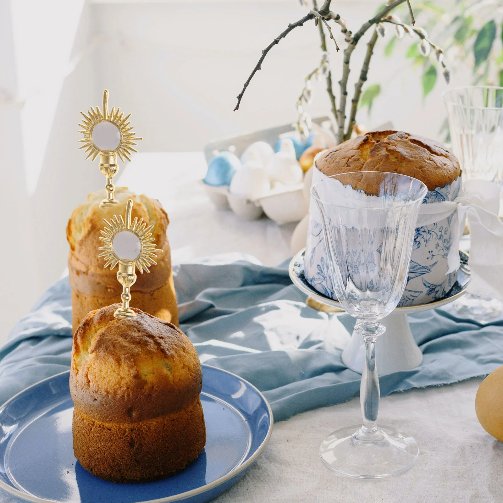 

20pcs Party Supplies Religion Party Ornaments Dessert Decorations First Communion Alloy Church Ornaments Christmas Decors