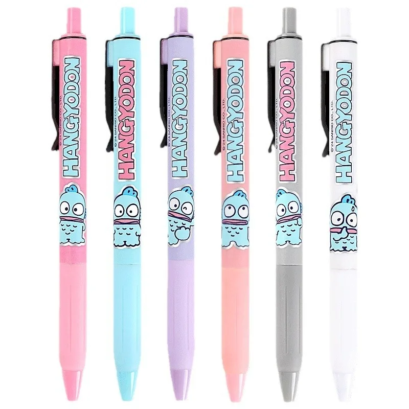 24pcs Sanrio Hangyodon Blind Box Press Neutral Pen Cute Neutral Pen 0.5mmST Head Black High Beauty Press Office Stationery