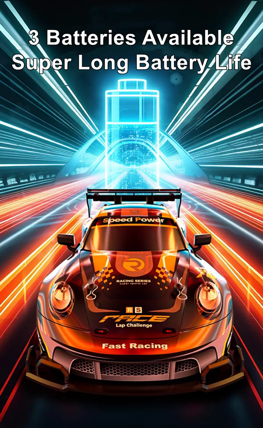 Oike 4WD Ferngesteuertes Drift-Auto 1:24 Mini Ferngesteuertes Rennauto Modell 2.4G Funk Hochgeschwindigkeit ​ ​ RC-Auto Jungen Spielzeug Geschenk – Detail 11