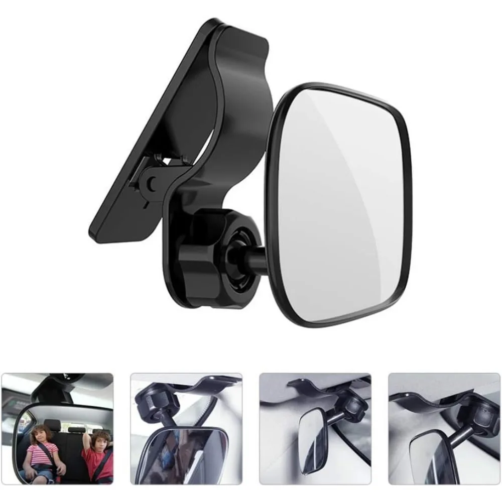 Garneck Mirror for Car Back Seat 360 Wide Angle Car Mirror for Baby with Rear Facing Back Seat Full View for Toddler Children