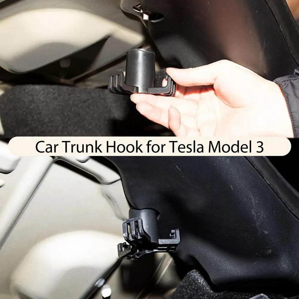 Car Storage Hook Tesla Model 3 Car Trunk Hook Load Bearing Auto Garbage Bag Hanger For Modification Accessories 자동차 트렁크 후크