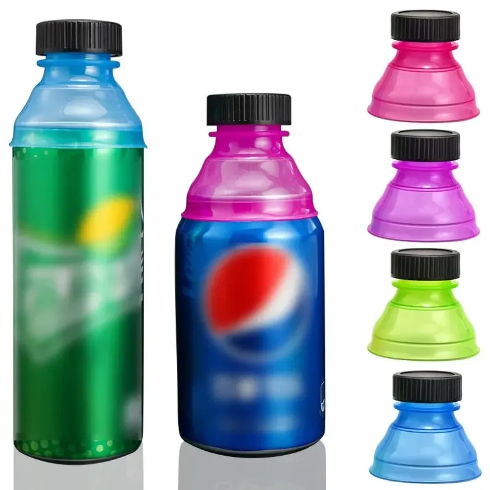 6pcs/set Plastic Reusable Beer Water Dispenser Lid Protector Caps Cover Bottle Top Soda Saver Can Cap Water Bottle Accessories