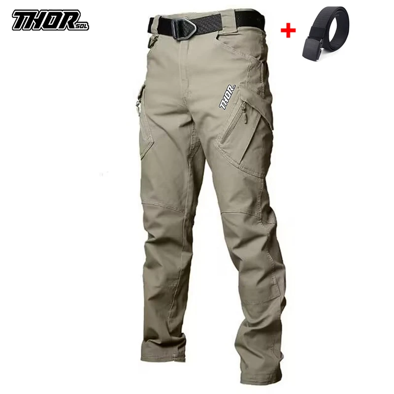 

THORSOL Men's Cycling Trousers Windproof Mountain Bike Clothes Motocross Pants MTB Bicycle Long Pants Ciclismo Ropa de Hombre