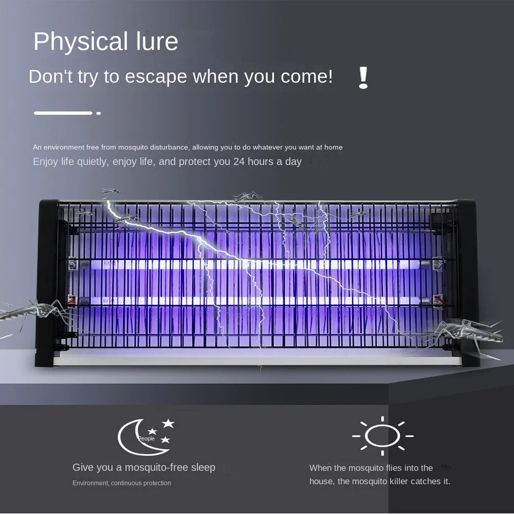 110V/220V 20W Photocatalyst Mosquito Fly Killer Lamp New Home Bedroom UVA Mosquito Repellent LED Light Mute Mosquito Trap Lamp