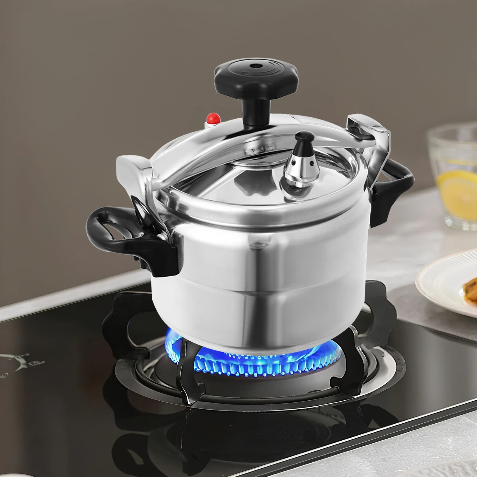 3L الأسرة الصغيرة طنجرة الضغط صمام أمان الضغط العالي، سبائك الألومنيوم طنجرة الضغط تناسب المنزل/الفندق/المطعم