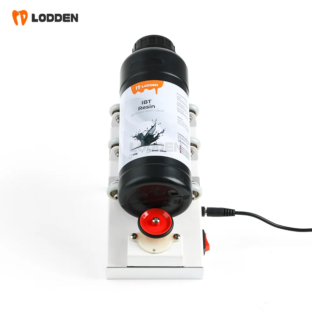 Dental Print Resin Liquid Shaker Suitable for 500-1000ml/bottle Prevent Ink Resin Settling Ink Roller Auto Shaking Machine