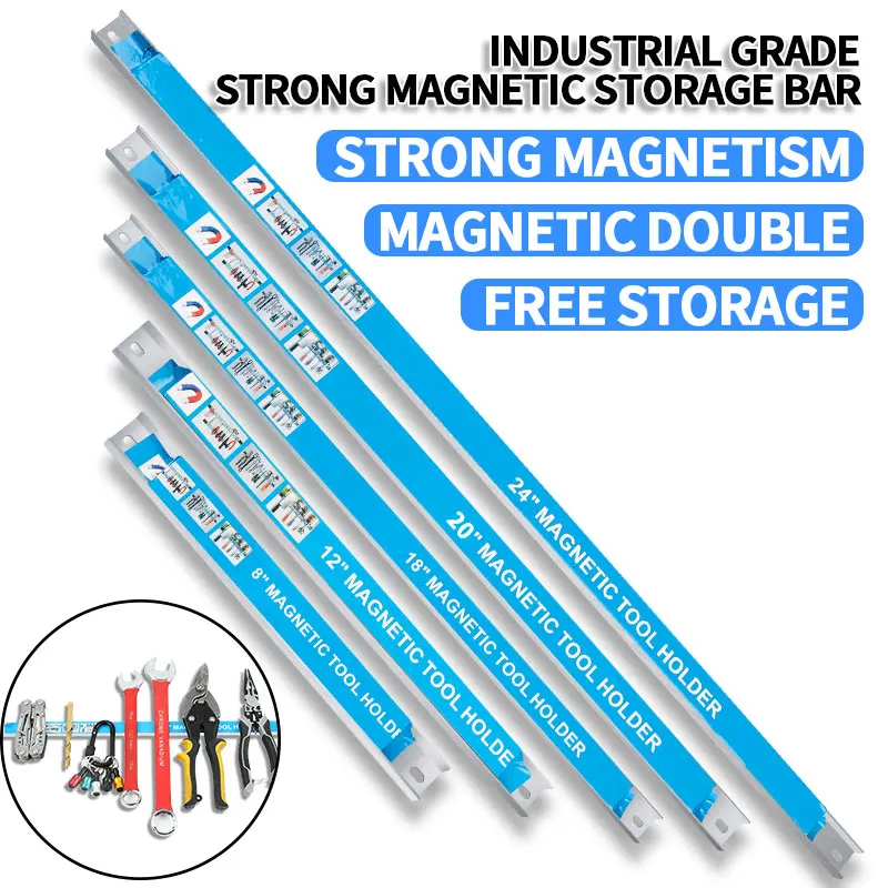 Strong magnetic tool rack hardware kitchenware and iron products storage magnetic force rack magnetic magnet magnetic strip