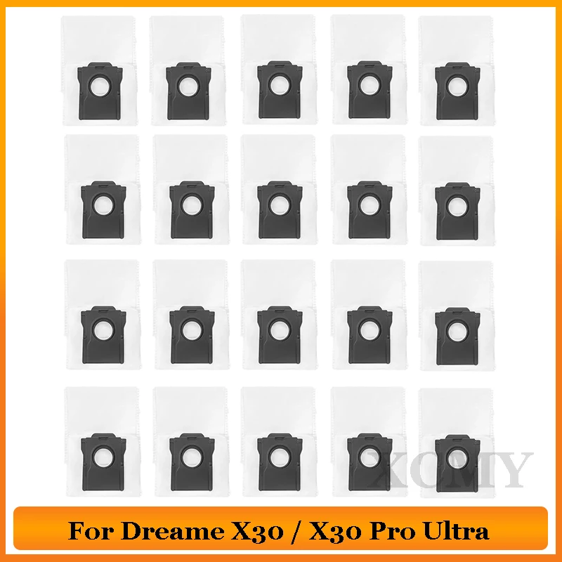 Suku cadang pengganti untuk Dreame X30 / X30pro Ultra /X30 Pro Plus Kit Aksesori kantung debu suku cadang penyedot debu Robot