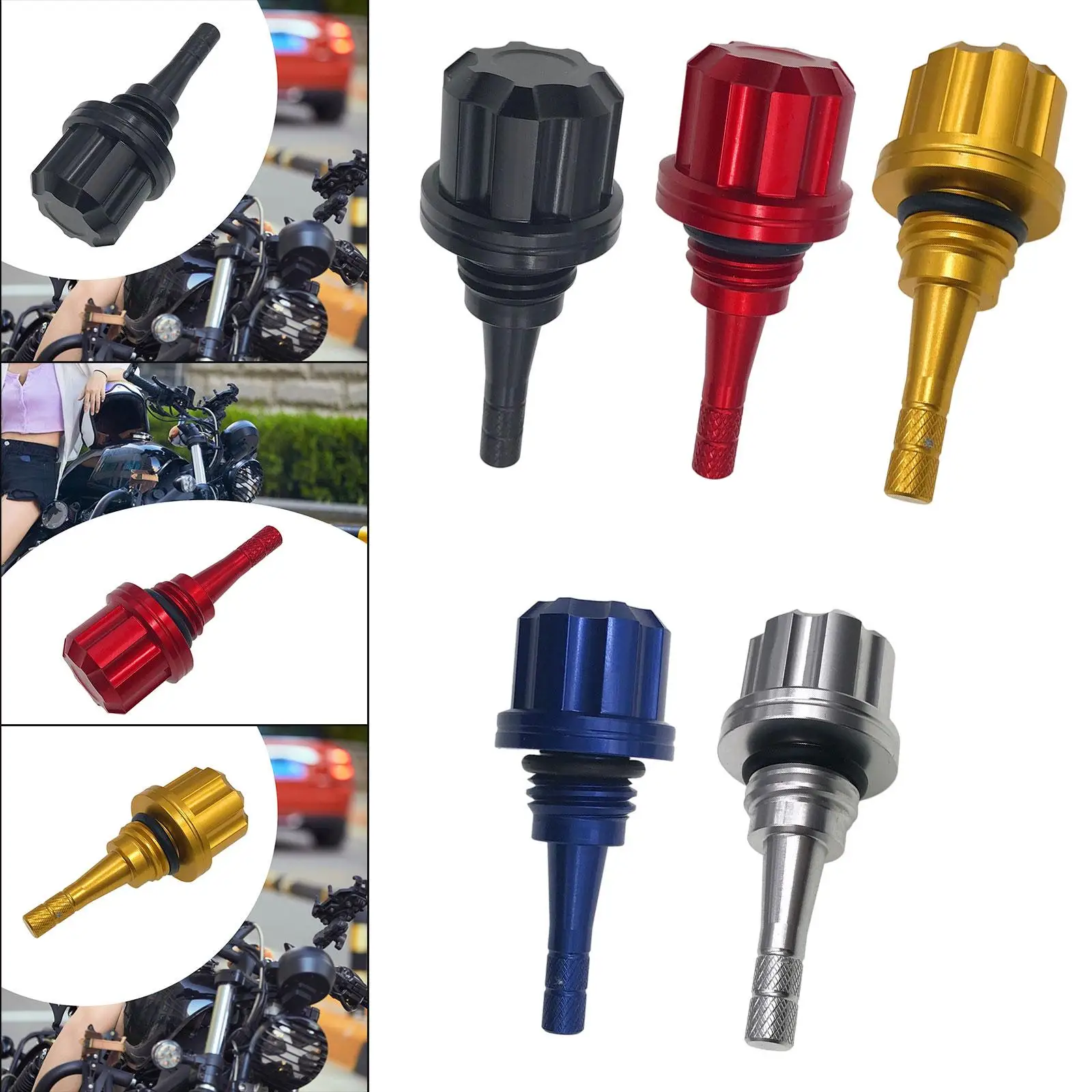 Engine Oil Dipstick Cap Plug Screw Attachment Replaces Aluminum Alloy Accessories Motorcycle for PG-1 XSR155