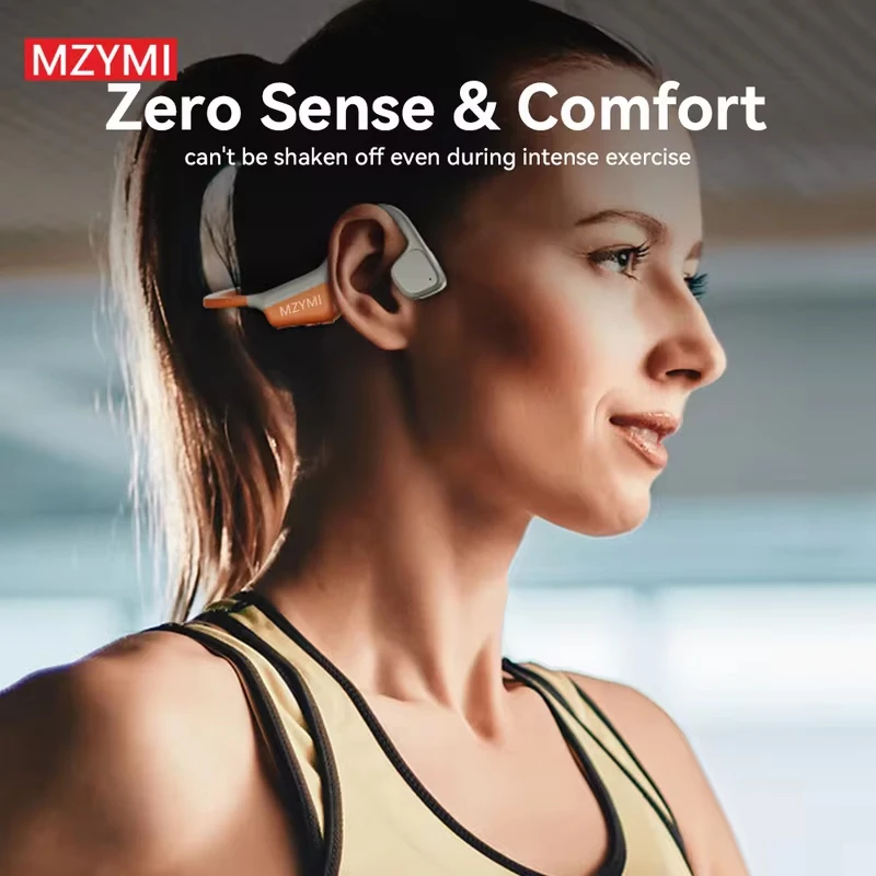 

MZYMI Bone Conduction Earphones Neckband I18PRO Bluetooth5.3 Headphones Sport Swimming Earbuds HiFi Sound TWS Wireless Headest