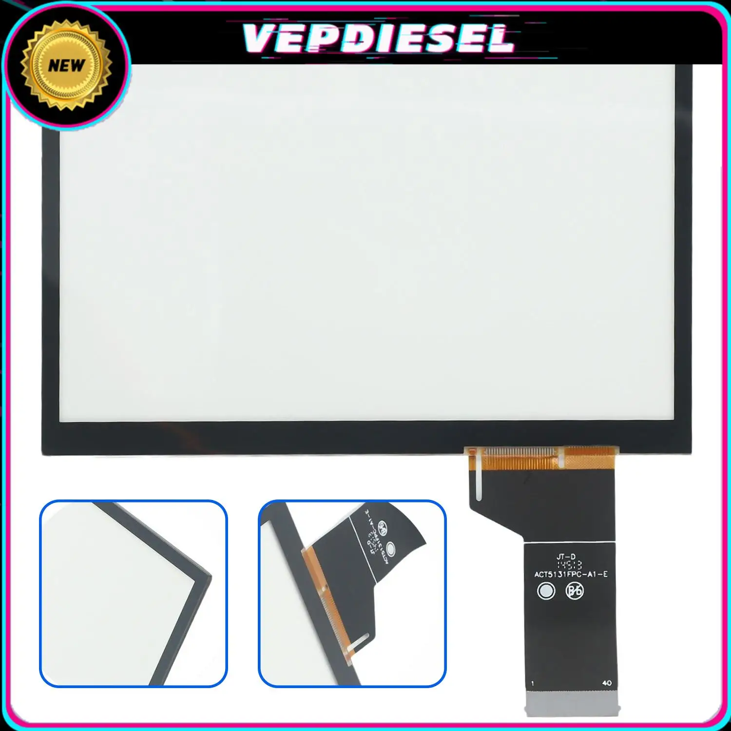 

6,3-дюймовый 40-контактный стеклянный сенсорный экран для MIB 200, мультимедийная навигационная радиостанция TDO-WVGA0633F00039 WVGA0633F00045, автомобильные аксессуары