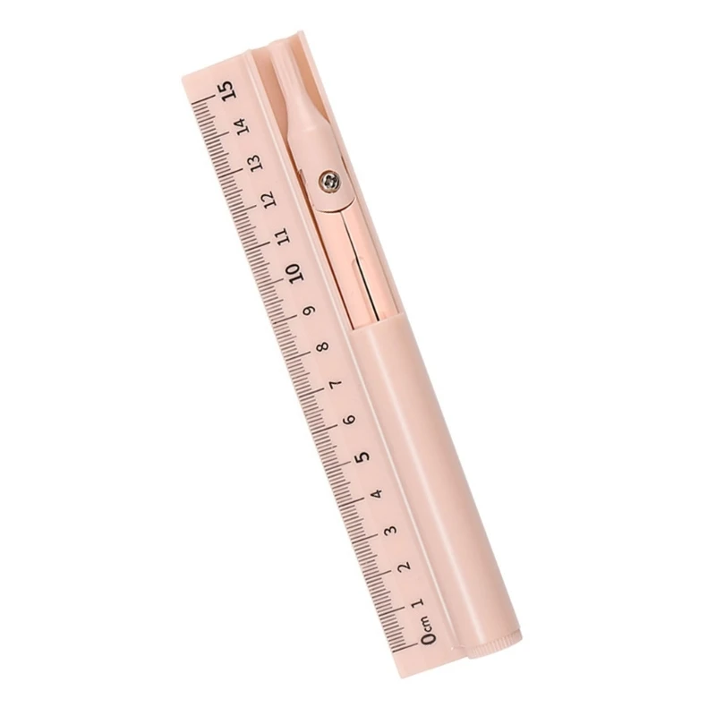 15cm Straight Ruler Three-in-One Measuring Ruler Pencil Multifunctional Drawing Tool Set School Office Dropship