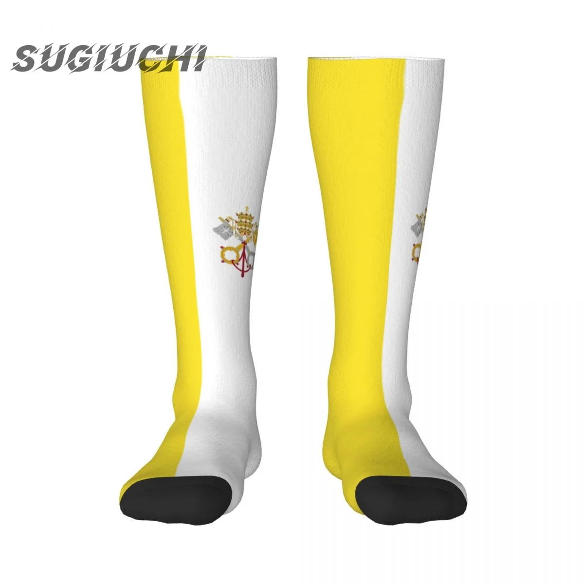 

Vatican City Flag Polyester 3D Printed Socks For Men Women Casual High Quality Kawaii Socks Street Skateboard Socks