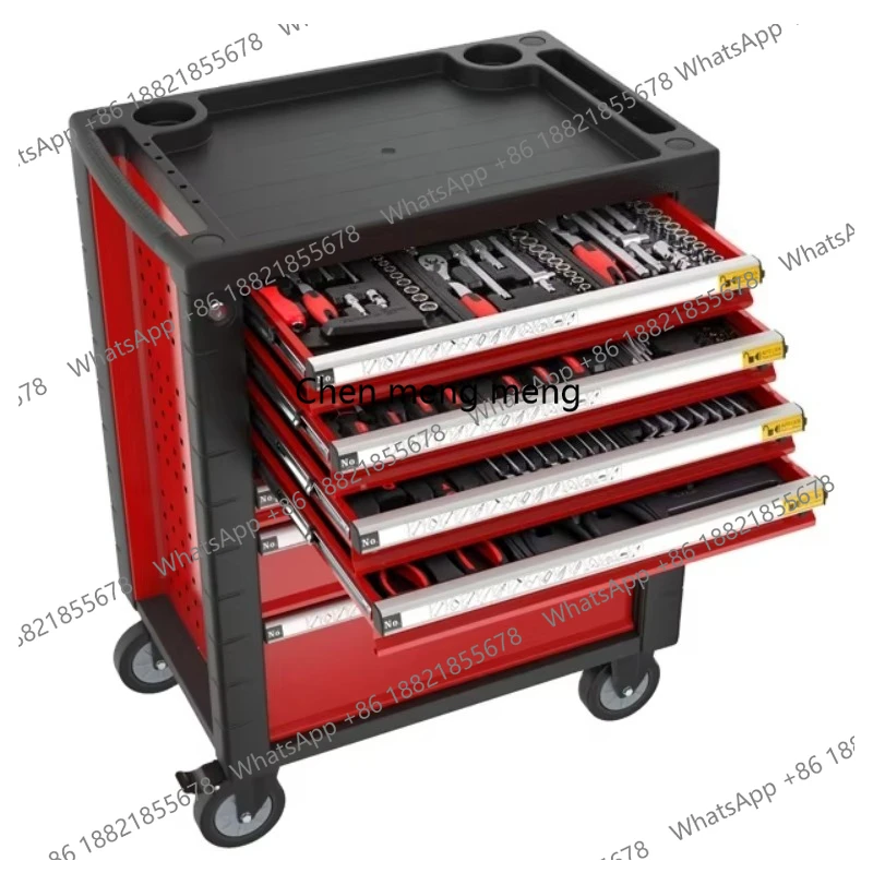 

Профессиональная мобильная тележка-шкаф для авторемонта с несколькими ящиками для хранения в мастерской или гараже