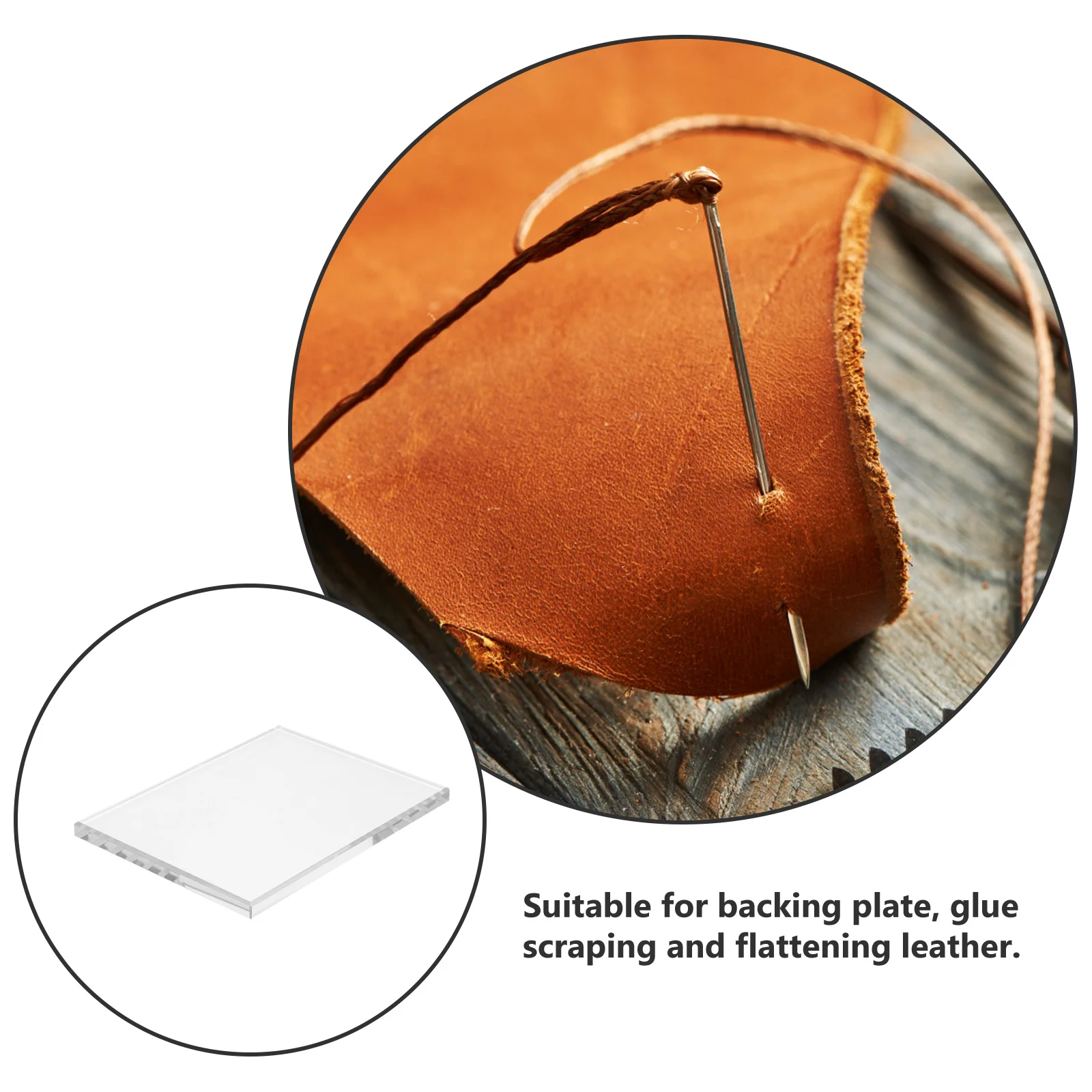 

Tempered Glass Clear Sheet Board Premium Hardness Craft Grinding Scraping Backing Plate Cutting Pad DIY Tool