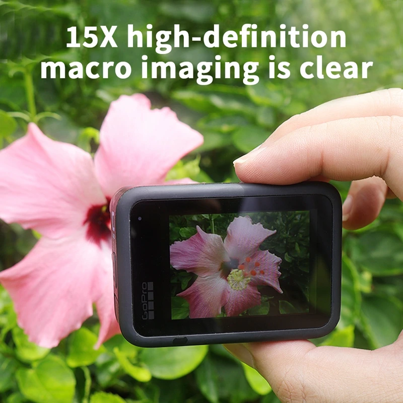 For GoPro Hero 13 Sport Camera Filter 15X Ultra HD Macro Lens Filter Aviation Aluminum Frame Detail Shooting Gopro13 Accessories