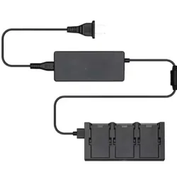 Battery charger hub for DJI Spark drone with 3 channels