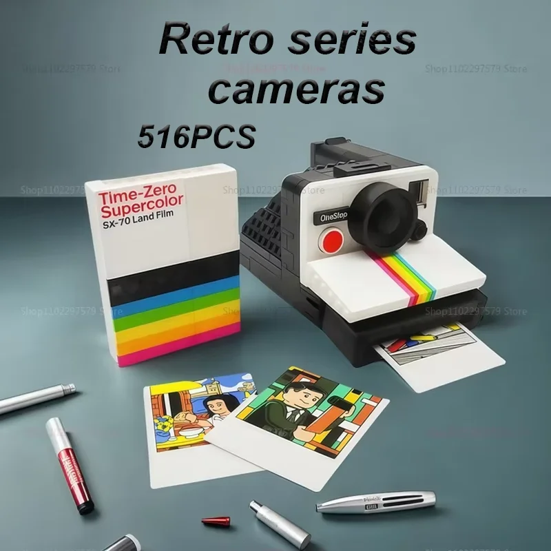 

New 516pcs IDEAS Series Vintage Camera Building Blocks Kids Adults Gift Kids Birthday Creative Toy Boy Girls Collection Toy Gift