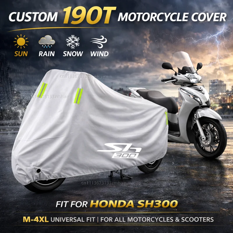 

Чехол для скутера Honda SH300 SH 300 SH300I SH 300I I, водонепроницаемый, сверхпрочный, для улицы, защита от дождя, пыли и солнца