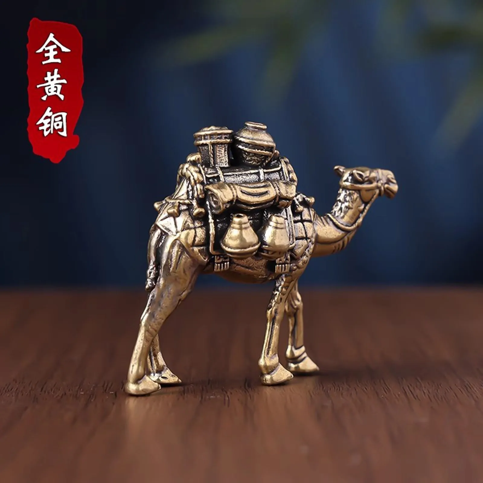 Desert Walker Camel Ornament Travel Crafts Souvenir Home Desktop Decoration Desert Camel Brass Ornament