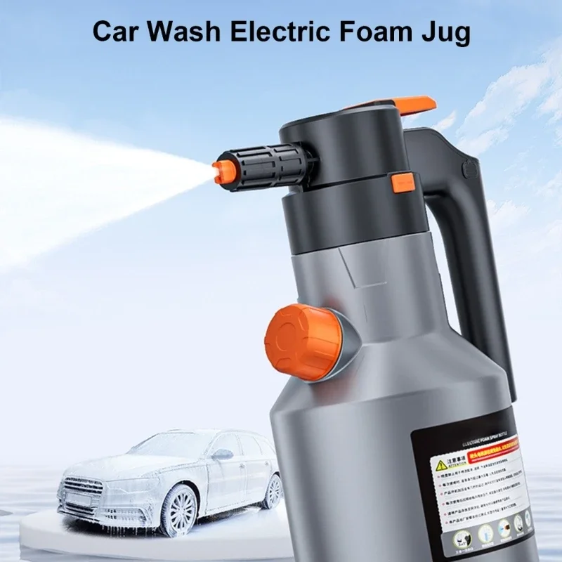 Electric Car Foam Sprayer 2Liters Handheld Foamer Rechargeable Battery Powered Foam Cannons for Car Washing