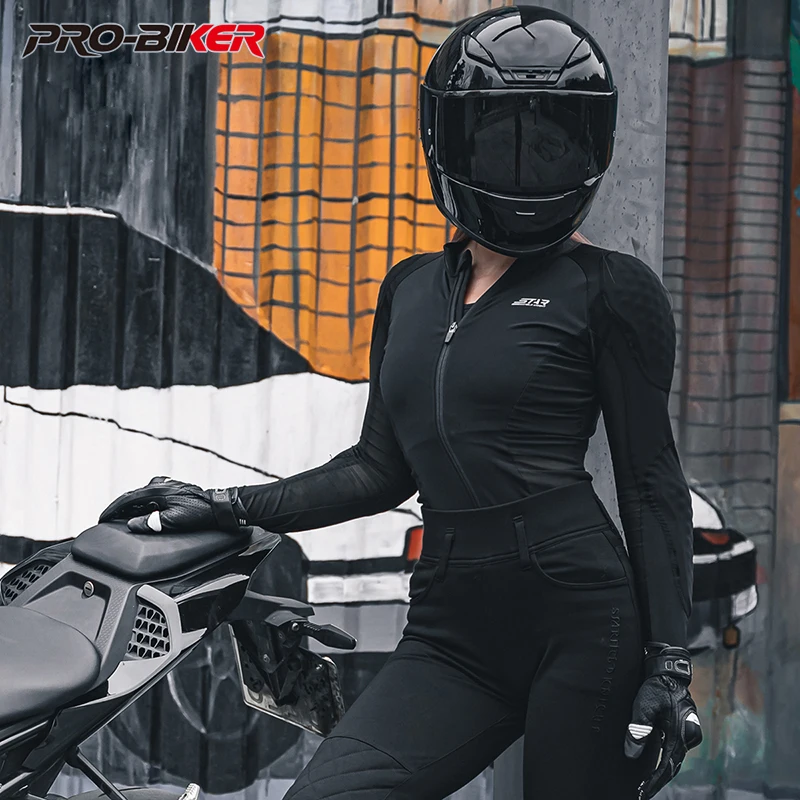 

Summer Motorcycle Jacket Women Moto Body Armor Breathable Moto Clothing Female Biker Jacket CE Motorbike Protective Gear