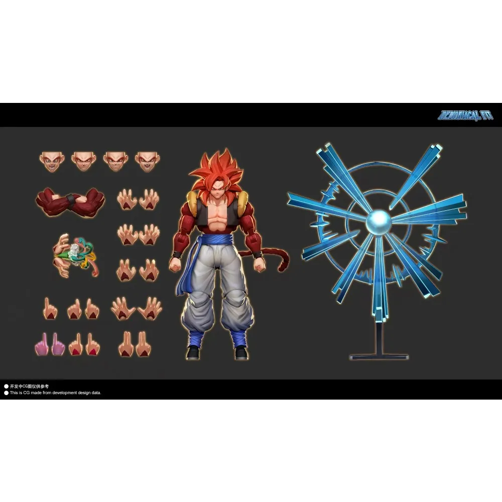 

Demoniacal Fit Action Figure SSJ4 Gogeta Dragon Ball GT 3.0 Figures Super Saiyan 4 Gogeta Figurine SHF Collectible Model Toy