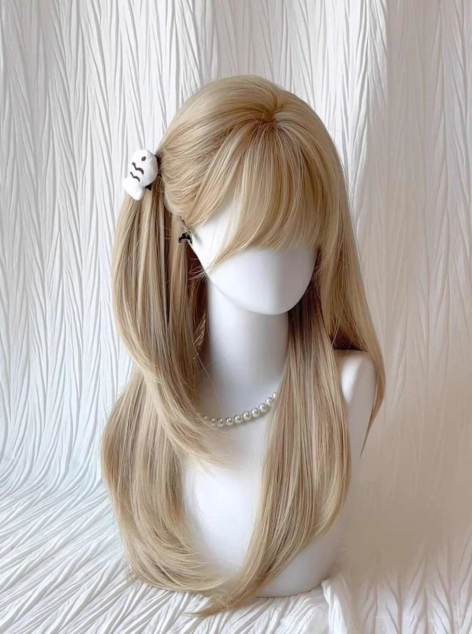 Ashely بني فاتح شعر مستعار أنثى عقال الجسم العسل البني روز الشعر synth نماذج في الانفجارات الفرنسية عالية المستوى محاكاة شعر مستعار #4