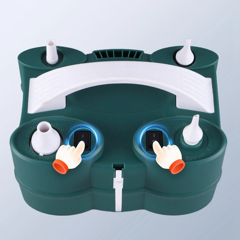 Powerful Electric Balloon Pump,Air Inflate/Deflate Pump,Double Motor For Swimming Pool, Inflatable Bed And Etc.