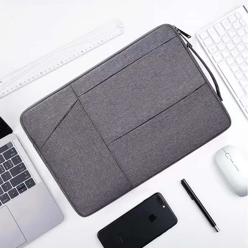 Portable Laptop Bag for Macbook Air M1 M2 M3 14.6 15.6 Inch Computer Cover with Handle Laptop Pouch Accessories DNB04