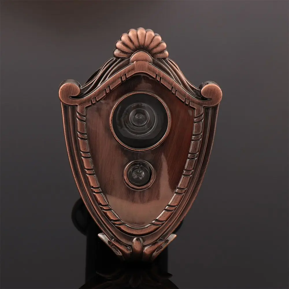 2 In 1 คุณภาพสูงประตู Viewer ประตู Peep 180 องศา Home Security Cat's Eye Security ประตู Doorbell Peep Sight Hole