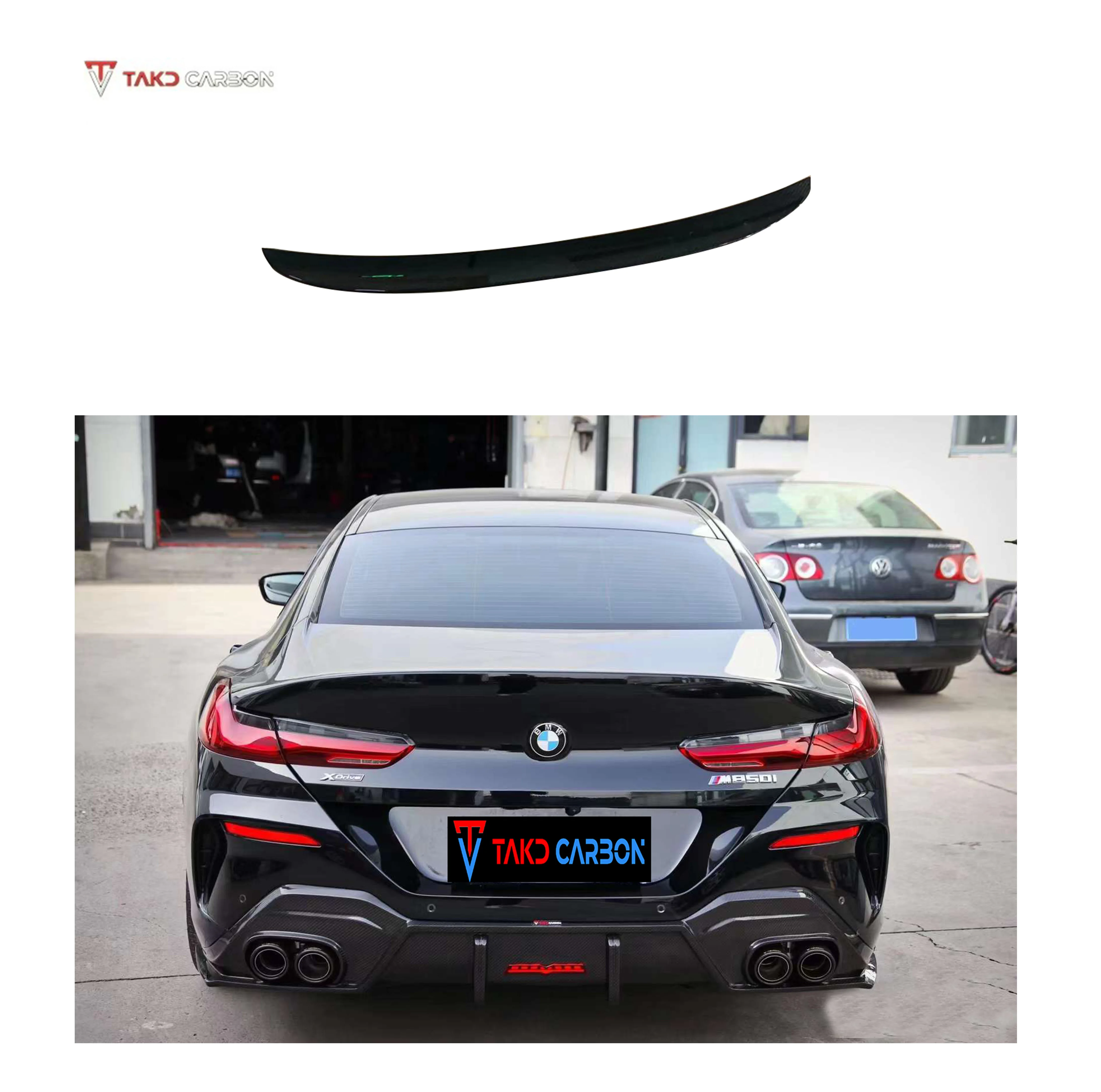 

TAKD Style Carbon Fiber Rear Trunk Spoiler for bmws 8 Series G16 Rear Roof Spoiler Wing Body Kits