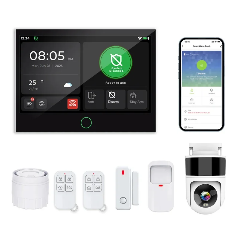 camera-ip-reseau-sans-fil-tuya-wif-gsm-4g-5g-hd-ptz-360°-systeme-d'alarme-tuya-avec-camera-securite-pour-maison-de-vacances
