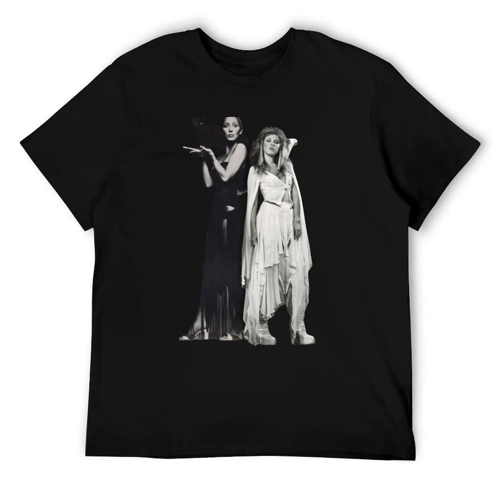 

Cher and Stevie Nicks Witchy Women Variant T-Shirt mens graphic t shirts cotton t shirts man 100% funny t shirts man T-Shirt