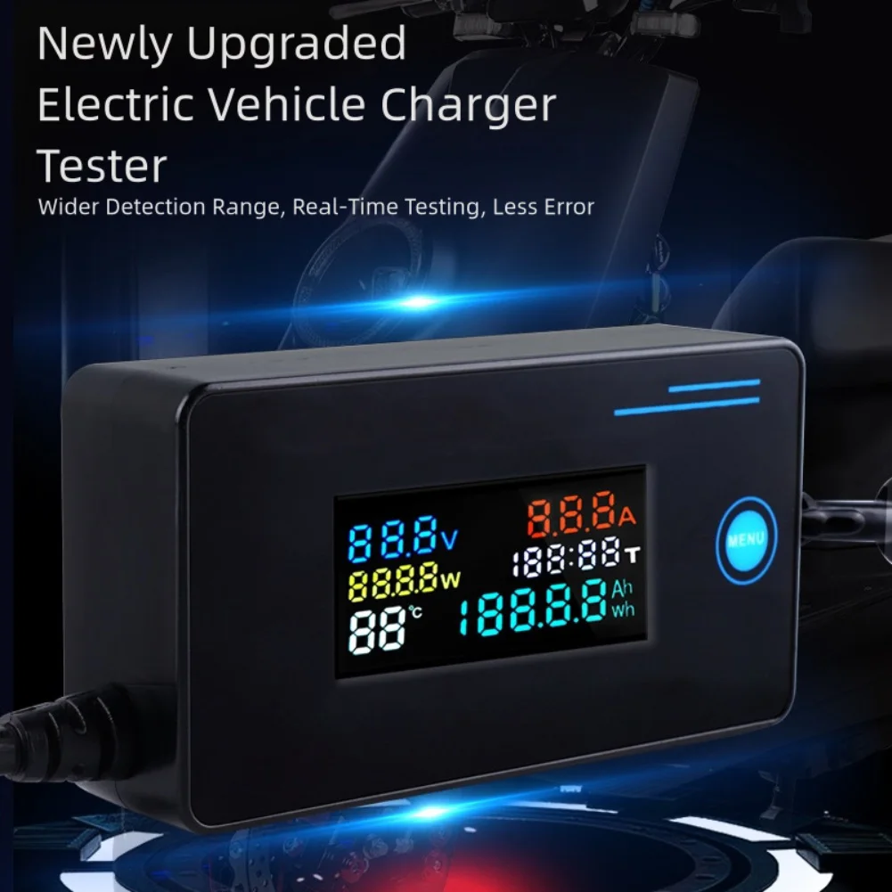 Car Charger Tester Current Meter Battery Voltage Testing Intuitive Display Interface For Electric Vehicle Battery