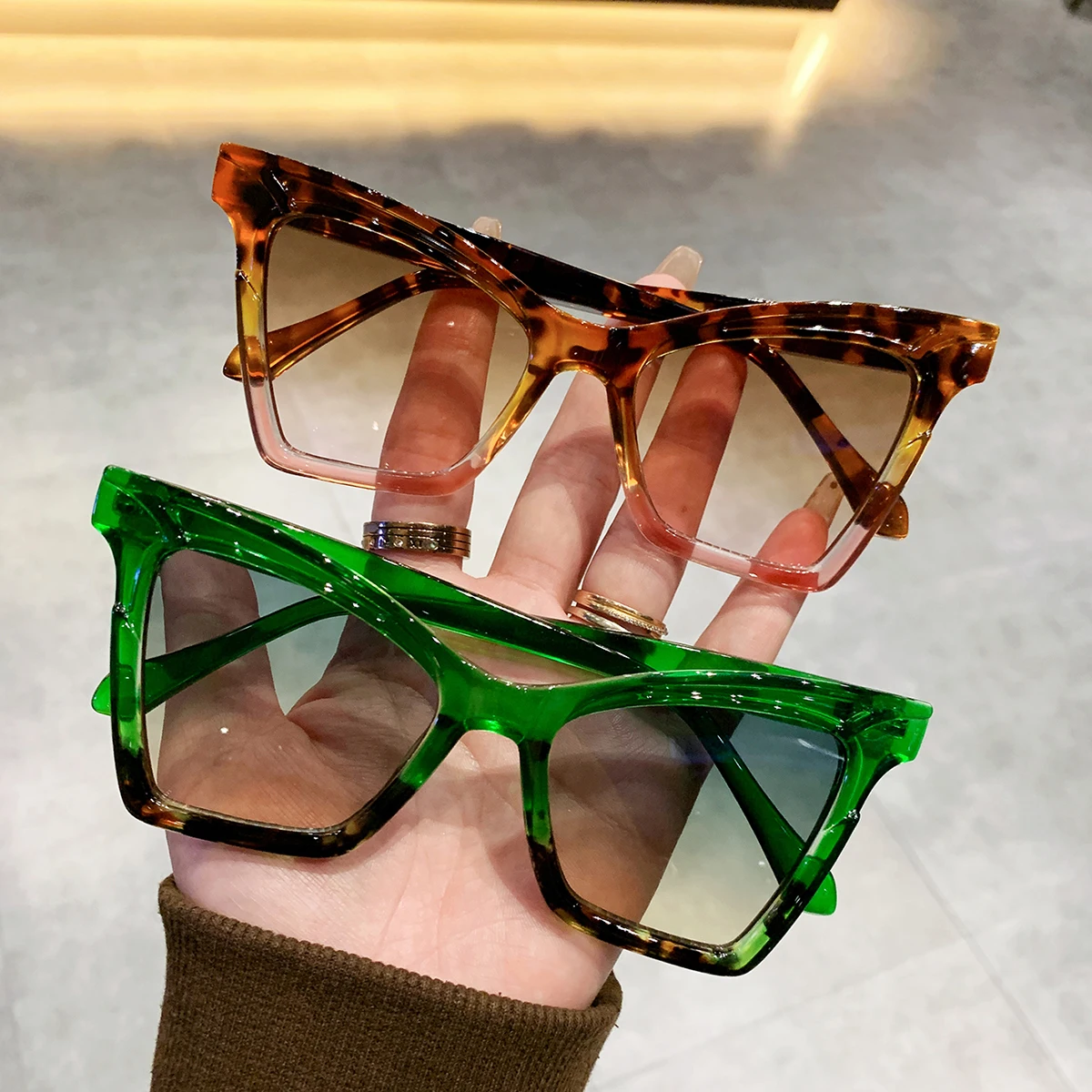 Unisex Cat Eye  Sunglasses for Man and Women Y2K Fashion Luxury Gradient Color Holiday Accessory Ideal Choice Stylish Glasses fo