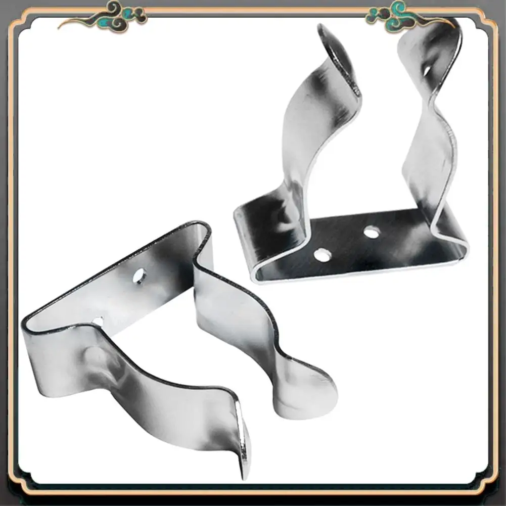 

Premium 4 Pieces Boat Hook Holder Stainless Steel Spring Clamp Boat Oar Holders Marine Spring Clip Silver Bracket Clip