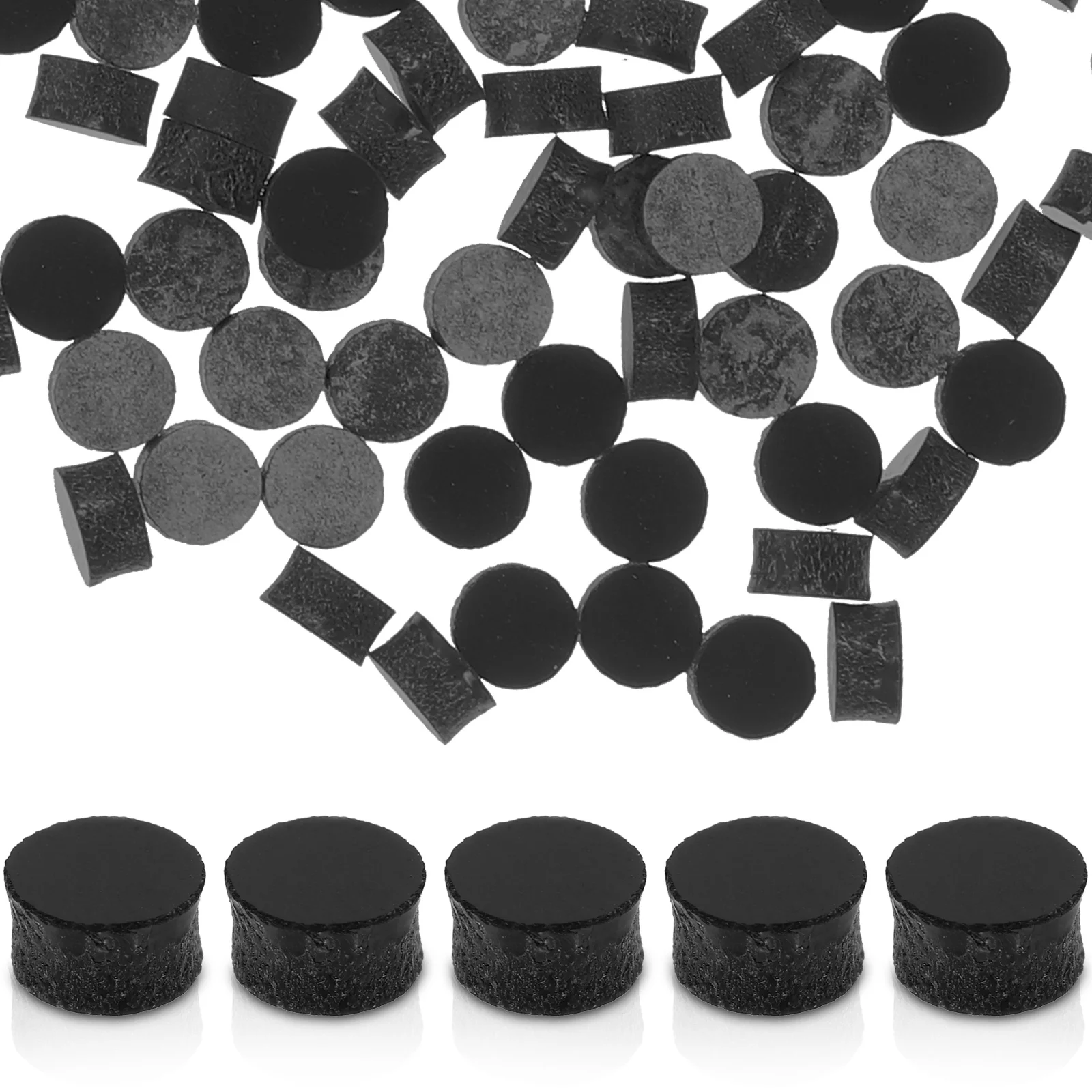 

100 Pcs Various Guitar Note Round Fretboard Inlay Dots Acrylic Binding Point Material for Ukulele