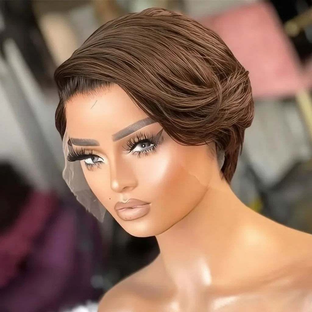 

Парик-фриз 13x4 с кружевной передней частью для женщин, из натуральных человеческих волос, предварительно выщипанный, с эффектом натуральных волос, простой в установке, для начинающих, регулируемый