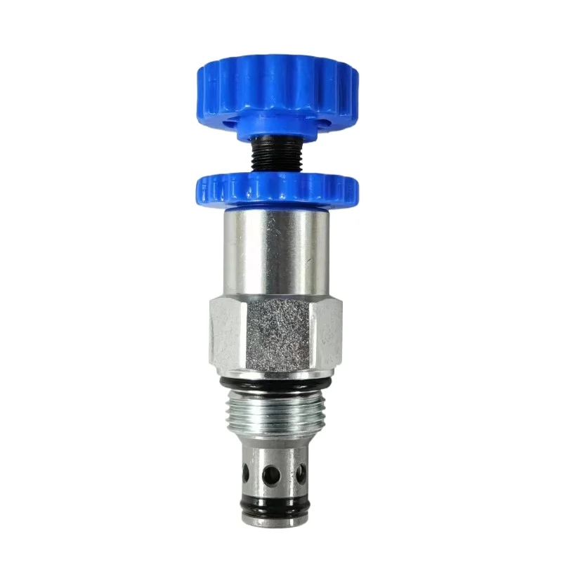 Hydraulic threaded cartridge direct acting pressure regulator, relief valve CRV02/RV08/YF08