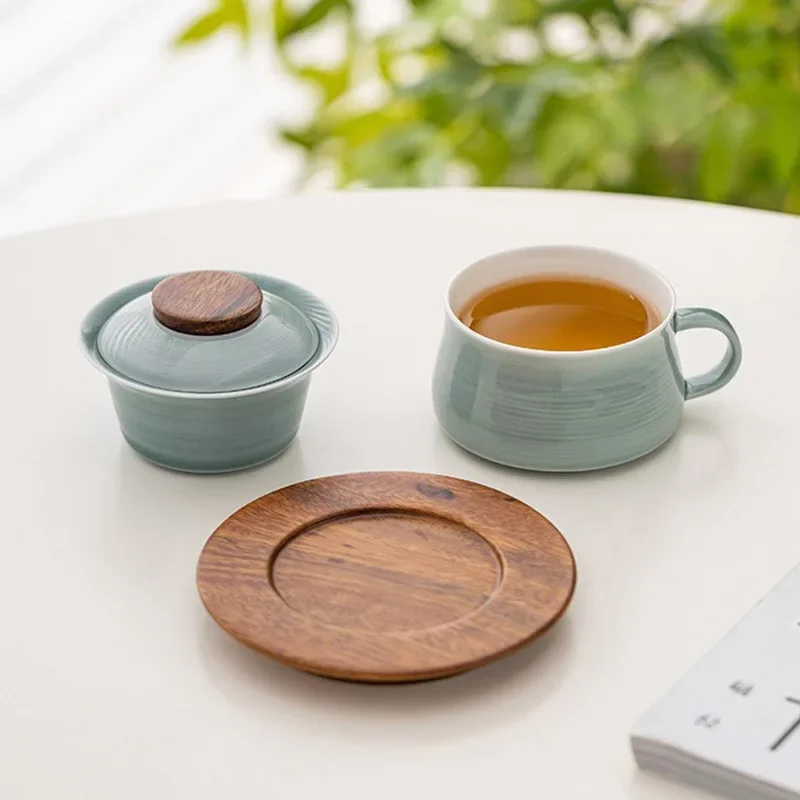 Coffee Cup Tea Water Separation, Tea Office Water Cup, Ceramic and Coffee All-in-one , High-end