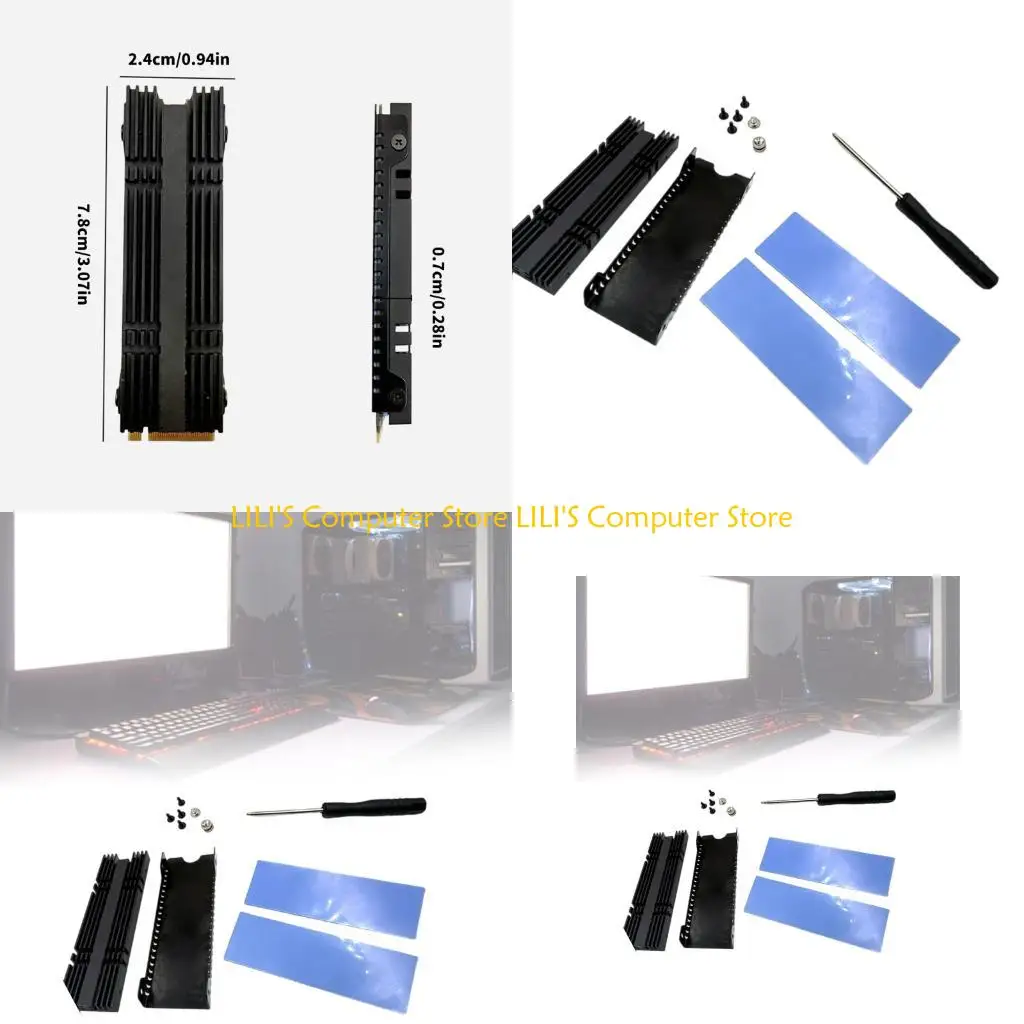 

A52B Aluminum Solid Disk Cooling Effective 5℃ To 30℃ Heat Control For M.2 2280 Drive