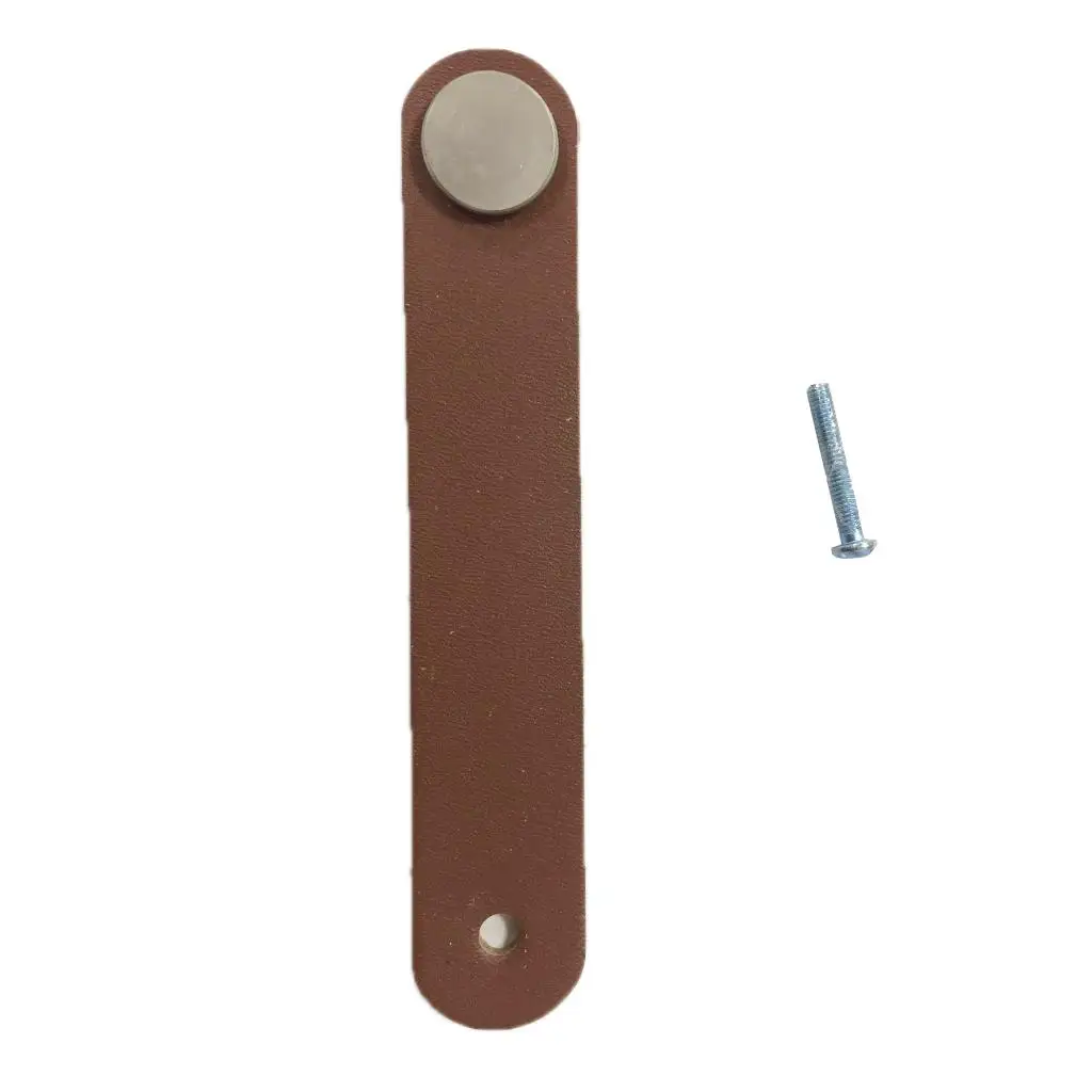Rustic Leather Luggage Suitcase Handle Soft Door Pull Cabinet Knob for Home Furniture and Interior Doors