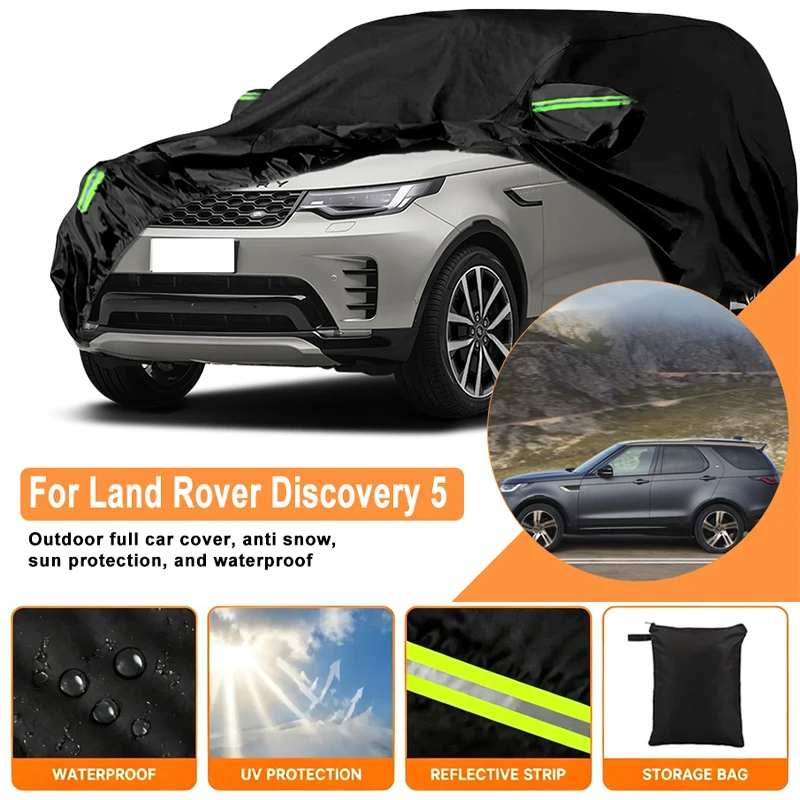 Waterproof Car Cover For Land Rover Discovery 5 Outdoor Full Car Cover Wind Sun UV Dust Rain Snow All Weather Protection